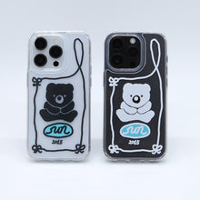 Load image into Gallery viewer, SECOND UNIQUE NAME Graphic Clear Phone Case White Bear