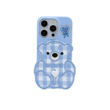 Load image into Gallery viewer, SECOND UNIQUE NAME CASE PATCH CHECK BEAR SKY BLUE