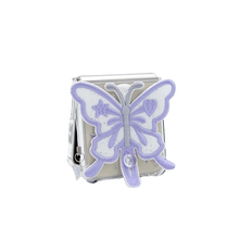 Load image into Gallery viewer, SECOND UNIQUE NAME Clear Patch Butterfly Purple (Z FLIP)