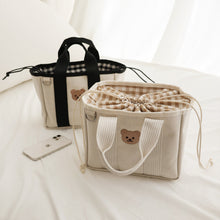 Load image into Gallery viewer, CHEZ-BEBE Check String Tote Bag 2Options