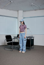 Load image into Gallery viewer, TARGETTO Side Slit Denim Pants Light Indigo (NMIXX Jiwoo's pick)