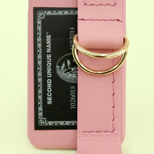 Load image into Gallery viewer, SECOND UNIQUE NAME Leather Card Indian Pink