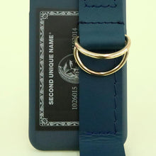 Load image into Gallery viewer, SECOND UNIQUE NAME Leather Card Green Navy