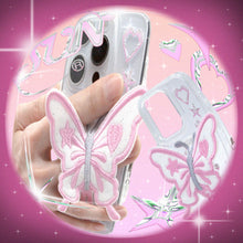 Load image into Gallery viewer, SECOND UNIQUE NAME Clear Patch Butterfly Pink