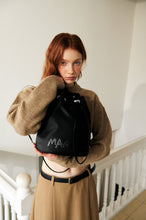 Load image into Gallery viewer, MARHEN.J Leanna Drawstring Backpack Black