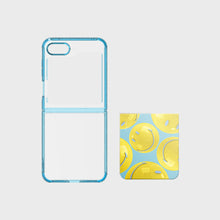 Load image into Gallery viewer, SLBS Smiley Blue Balloon Flipsuit Phone Case for Galaxy Z Flip5