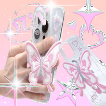 Load image into Gallery viewer, SECOND UNIQUE NAME Clear Patch Butterfly Pink