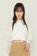 Load image into Gallery viewer, TARGETTO Crochet Bolero Cardigan White