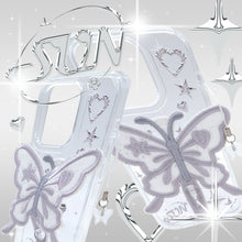 Load image into Gallery viewer, SECOND UNIQUE NAME Clear Patch Butterfly Silver