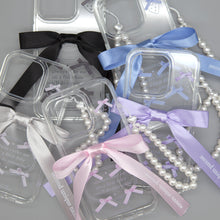 Load image into Gallery viewer, SECOND UNIQUE NAME Ballet Ribbon Clear Case Silver