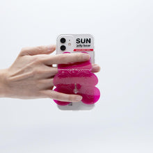 Load image into Gallery viewer, SECOND UNIQUE NAME SUN CASE CLEAR JELLY BEAR REDVIOLET