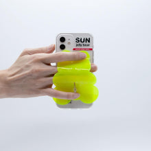 Load image into Gallery viewer, SECOND UNIQUE NAME SUN CASE CLEAR JELLY BEAR LIME