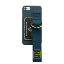 Load image into Gallery viewer, SECOND UNIQUE NAME Leather Card Green Navy