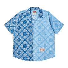 Load image into Gallery viewer, BEYOND CLOSET Collection Line Archive Bandana Patch Open Collar Shirt Blue