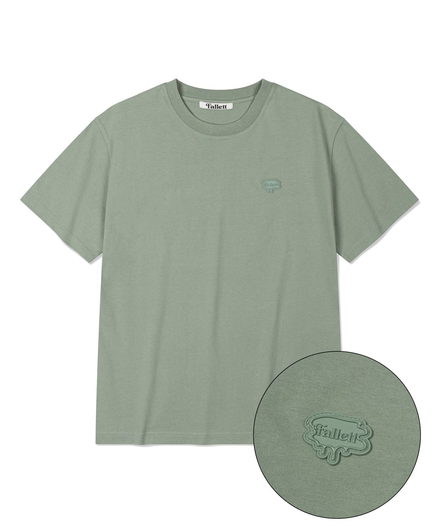 FALLETT Small Brush Logo Short Sleeve Green