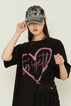 Load image into Gallery viewer, TARGETTO Heart Logo Spray Tee Shirt Black
