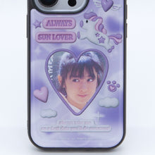 Load image into Gallery viewer, SECOND UNIQUE NAME iPhone Case Epoxy Photo Purple
