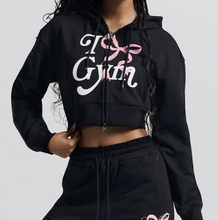 Load image into Gallery viewer, [2024 CAST] (HDEX) Womans Gym Crop Hoodie Zip-up
