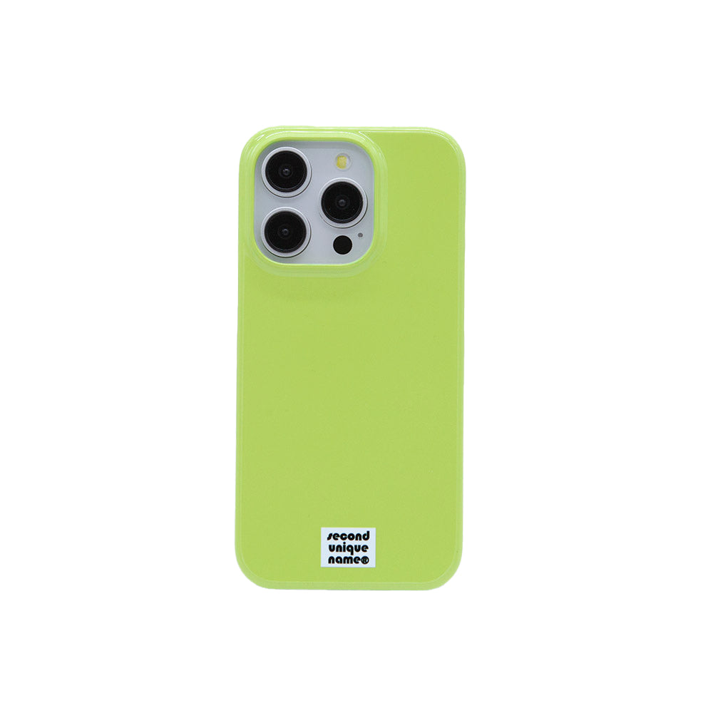 SECOND UNIQUE NAME Graphic Color Phone Case Lime Green