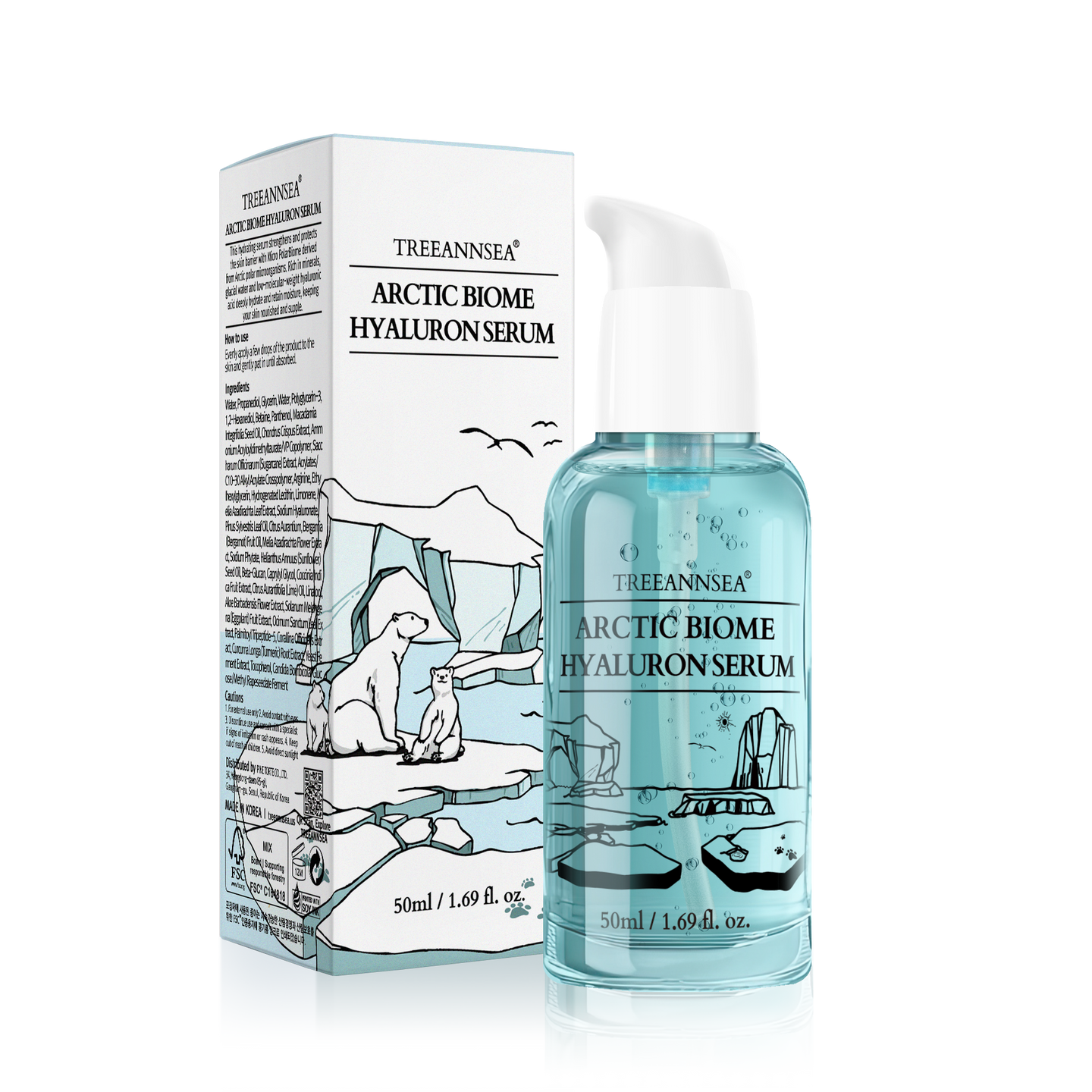 [PINE TORTE] TREEANNSEA Arctic Biome Hyaluron Serum