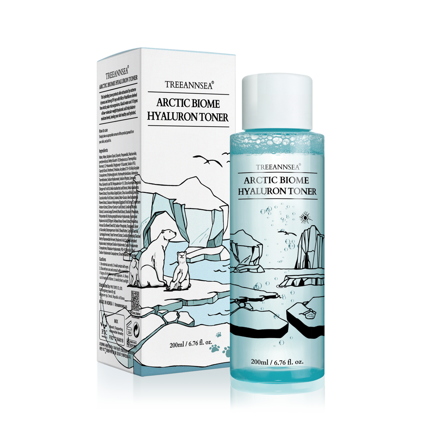 [PINE TORTE] TREEANNSEA Arctic Biome Hyaluron Toner