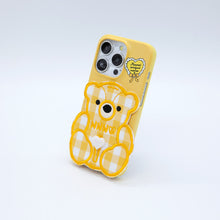 Load image into Gallery viewer, SECOND UNIQUE NAME CASE PATCH CHECK BEAR YELLOW
