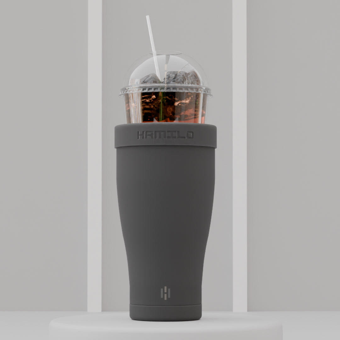 [YJ] HAMILO 30oz Stainless Steel Vacuum Insulated Tumbler with Straw