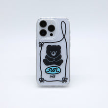 Load image into Gallery viewer, SECOND UNIQUE NAME Graphic Clear Phone Case Black Bea
