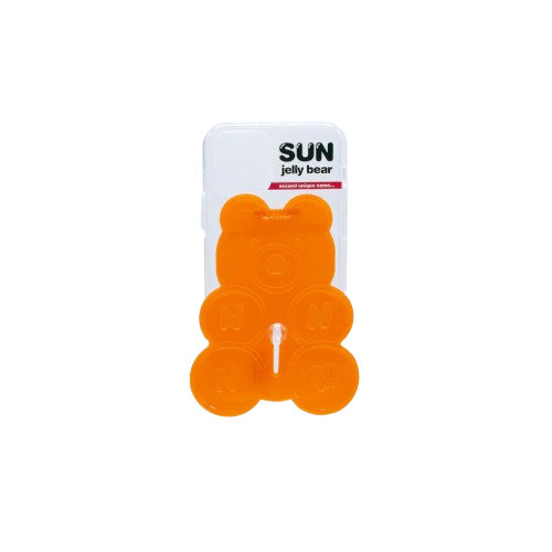 SECOND UNIQUE NAME SUN CASE CLEAR JELLY BEAR ORANGE