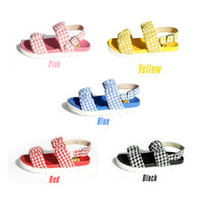 Load image into Gallery viewer, THANK YOU SHOES MUCH Viva Check Sandal 5Colors
