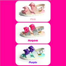 Load image into Gallery viewer, THANK YOU SHOES MUCH Moulin Glitter Ribbon Sandal 3Colors
