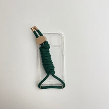 Load image into Gallery viewer, ARNO iPhone Case with Rope Strap Royal Green
