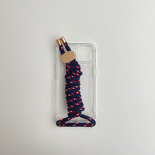 Load image into Gallery viewer, ARNO iPhone Case with Rope Strap Royal Navy

