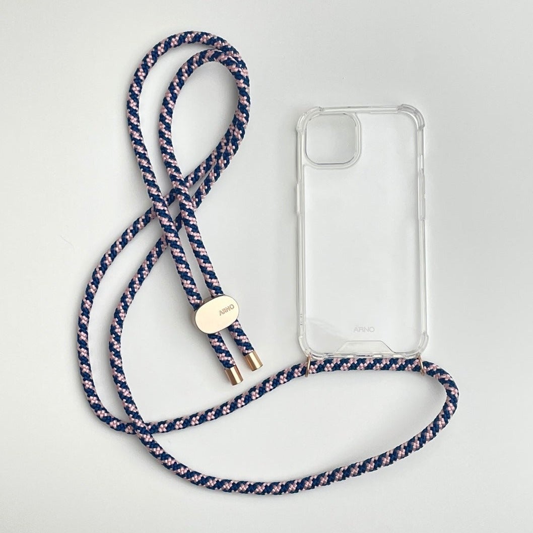 ARNO iPhone Case with Rope Strap Daily Pink