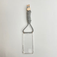 Load image into Gallery viewer, ARNO iPhone Case with Rope Strap Marble Silver
