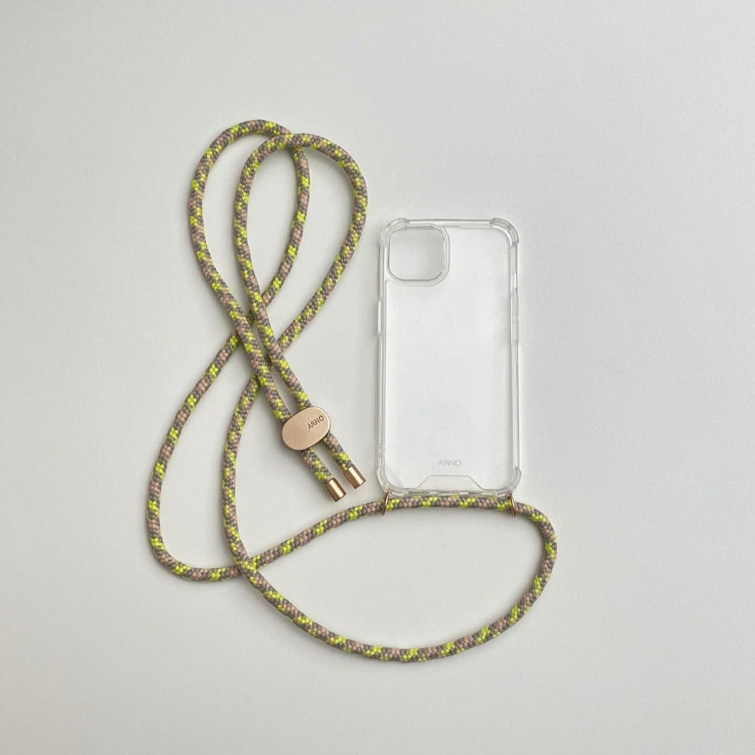 ARNO iPhone Case with Rope Strap Modern Neon