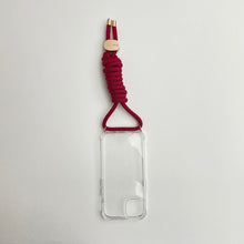 Load image into Gallery viewer, ARNO iPhone Case with Rope Strap Crimson Red
