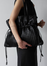 Load image into Gallery viewer, KWANI Square Embossed Bag Big Tote Black
