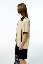 Load image into Gallery viewer, EMKM Line Point Linen Jacket Beige
