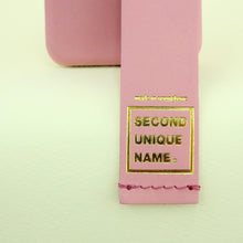 Load image into Gallery viewer, SECOND UNIQUE NAME Leather Card Indian Pink
