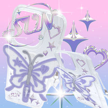 Load image into Gallery viewer, SECOND UNIQUE NAME Clear Patch Butterfly Purple
