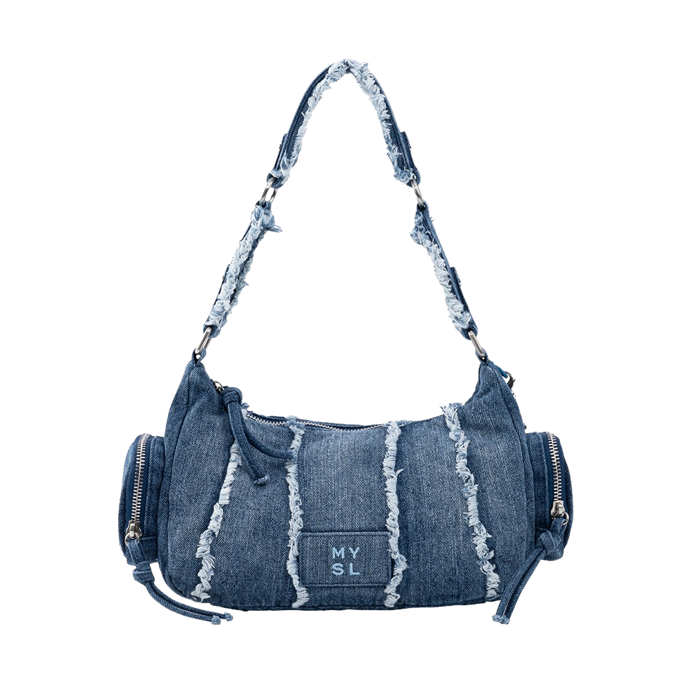 MYSHELL Shell Denim Small Shoulder Bag Blue