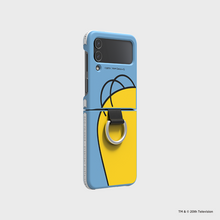 Load image into Gallery viewer, SLBS Eco Friends Homer Simpsons Phone Case with ring for Galaxy Z   Flip 4
