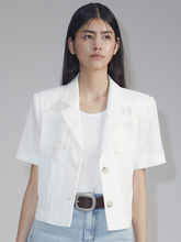 Load image into Gallery viewer, EMKM Pocket Stitch Jacket White
