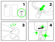 Load image into Gallery viewer, MCRN Finger Tab+Hand Strap Berry Milk Set
