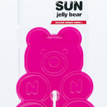 Load image into Gallery viewer, SECOND UNIQUE NAME SUN CASE CLEAR JELLY BEAR REDVIOLET
