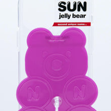 Load image into Gallery viewer, SECOND UNIQUE NAME SUN CASE CLEAR JELLY BEAR PURPLE
