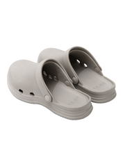 Load image into Gallery viewer, 23.65 Bisbee Rubber Mules Warm Grey
