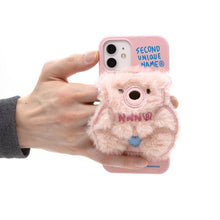 Load image into Gallery viewer, SECOND UNIQUE NAME Sun Case Patch Fur Bear Light Pink
