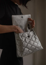 Load image into Gallery viewer, KWANI Lozenge Small Silver Studded Bag
